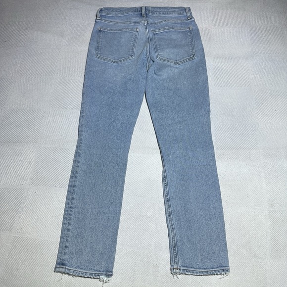 AGOLDE Willow Mid Rise Slim Crop Jeans Womens Size 26 Medium Wash Stretch Denim - Picture 6 of 13